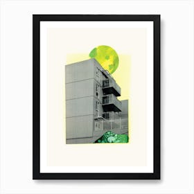 Photocollage Building Art Print