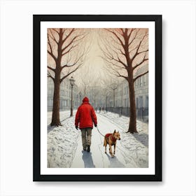 Walk In The Snow Art Print