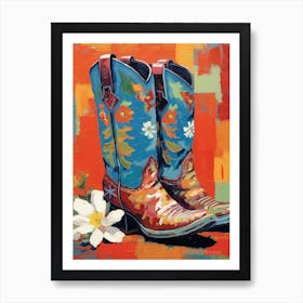 Matisse Inspired Cowgirl Boots 1 Art Print