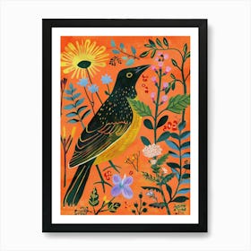 Spring Birds Cowbird 1 Art Print