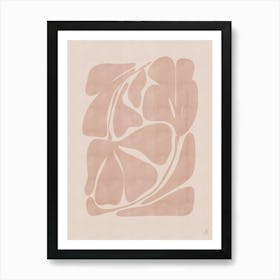 Beige Abstract Art Print