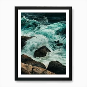 Crashing Waves Landscapes Art Print