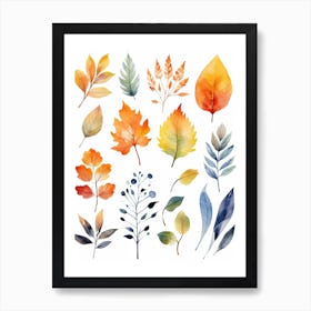 Cute Autumn Fall Scene 77 Art Print