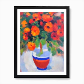 Hydnophora Matisse Inspired Flower Art Print