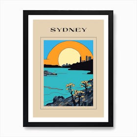 Minimal Design Style Of Sydney, Australia 2 Poster Art Print