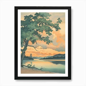 Yamanouchi Japan 2 Retro Illustration Art Print