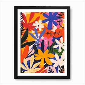 Abstract Floral Pattern 14 Art Print