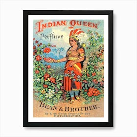 Indian Queen, Vintage Advertisement Art Print
