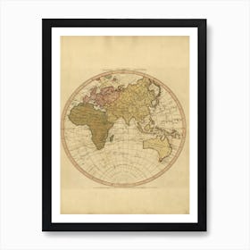 Western New World Or Hemisphere Art Print