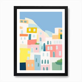 Sorrento, Italy Colourful View 1 Art Print