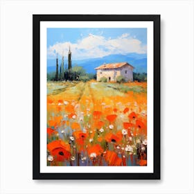 Poppies In The Field 10 Art Print