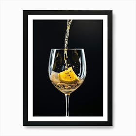 Pouring Wine Into A Glass Art Print