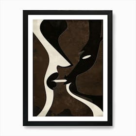 Kissing Couple 12 Art Print