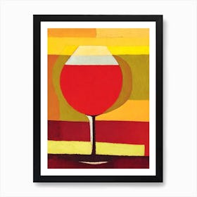 Nebbiolo Paul Klee Inspired Abstract Cocktail Poster Art Print