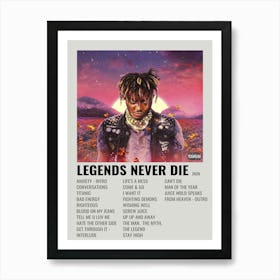 Legends Never Die By Maja Album Poster Art Print