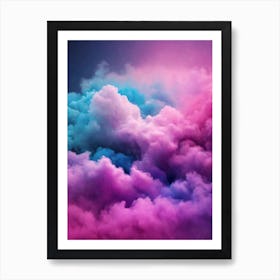 Pink And Purple Clouds Art Print