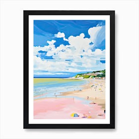 Filey Beach, North Yorkshire, Matisse And Rousseau Style 2 Art Print