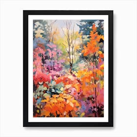 Autumn Gardens Painting Birmingham Botanical Gardens 3 Art Print