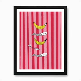 Fish Fish Banana Fish Art Print