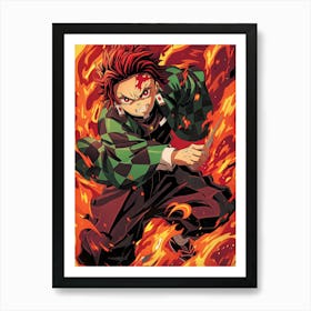 Tanjiro Kamado Demon Slayer 6 Art Print