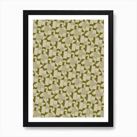 Green Geometric Art Print