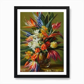 Bird Of Paradise Painting 4 Flower Art Print