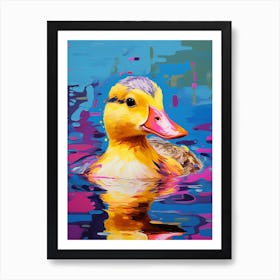 Ducklings Colour Pop 4 Art Print