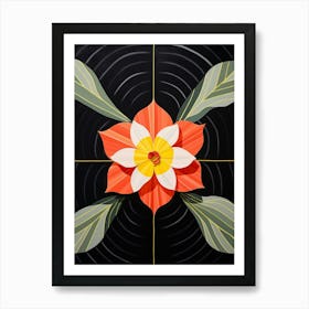 Daffodil 2 Hilma Af Klint Inspired Flower Illustration Art Print