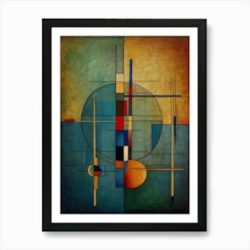 Abstract Painting Geometric Vibra Art Print