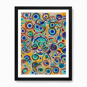 Abstract Circles 22 Art Print