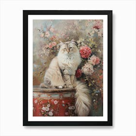 Ornamental Regal Cat Art Print