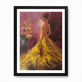 The violinist Art Print