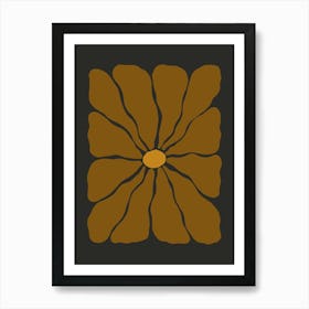 Autumn Flower 04 - Cinnamon Art Print