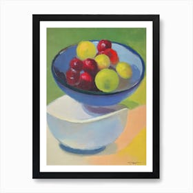 Redcurrant Bowl Of fruit Art Print