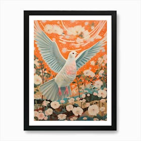 Pigeon 3 Detailed Bird Painting Art Print