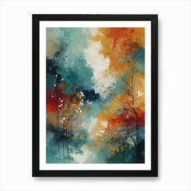 Abstract Trees Art Print