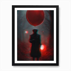 Red Balloon Art Print