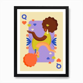 Queen Of Hearts Art Print