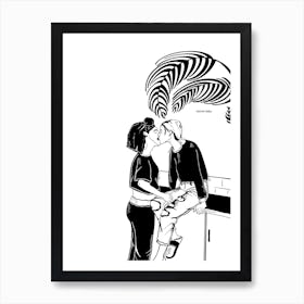 Morning Baby Lgbtq Couples Art Print