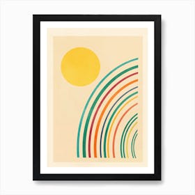 Sunlight Retro II Art Print