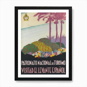 Levante Spain Vintage Travel Poster Art Print