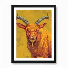 Goat Illustration 7 Art Print