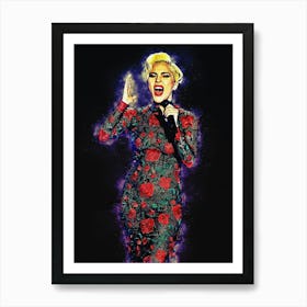 Spirit Of Lady Gaga At The Victoria S Secret Fashion Show Art Print