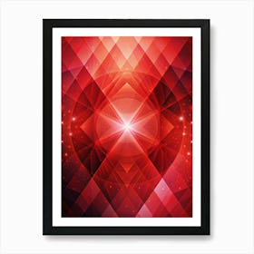 Red Abstract Background No Text (3) Art Print