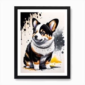 Corgi Painting 14 Art Print