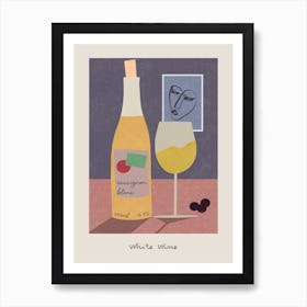 The White Wine Art Print