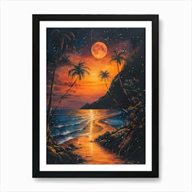 Hawaiian Sunset Art Print