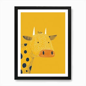 Yellow Cow 3 Art Print