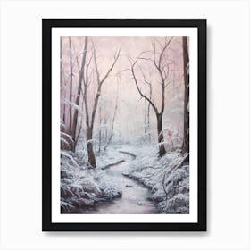 Dreamy Winter Painting Muir Woods National Park United States 3 Art Print