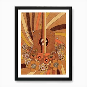 Acoustic Guitar 4 Art Print